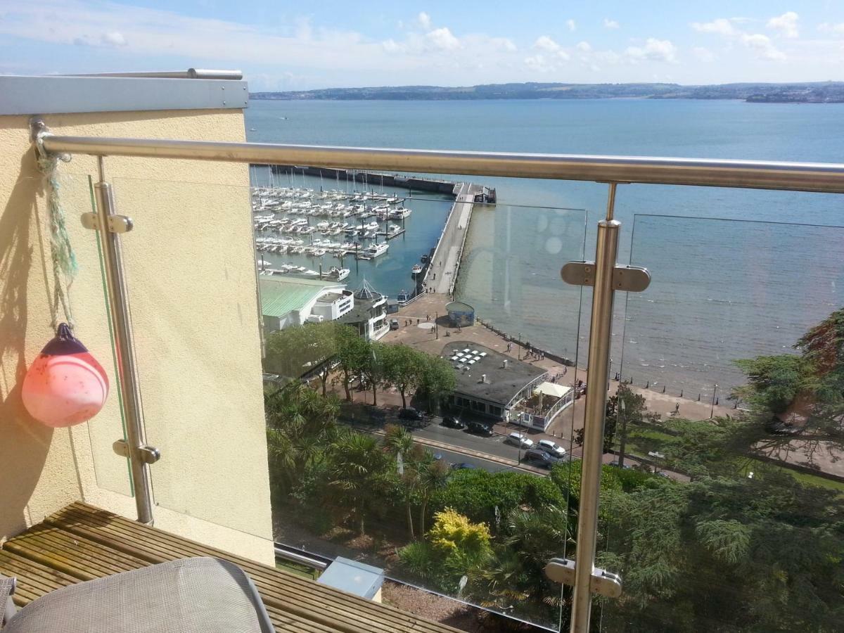 Panoramic Sea Views, Sleeps 4, Torquay Lägenhet Exteriör bild